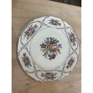 Rosenthal Continental Ivory Queens Bouquet Round Dinner Plate 10.5” Bavaria Chip